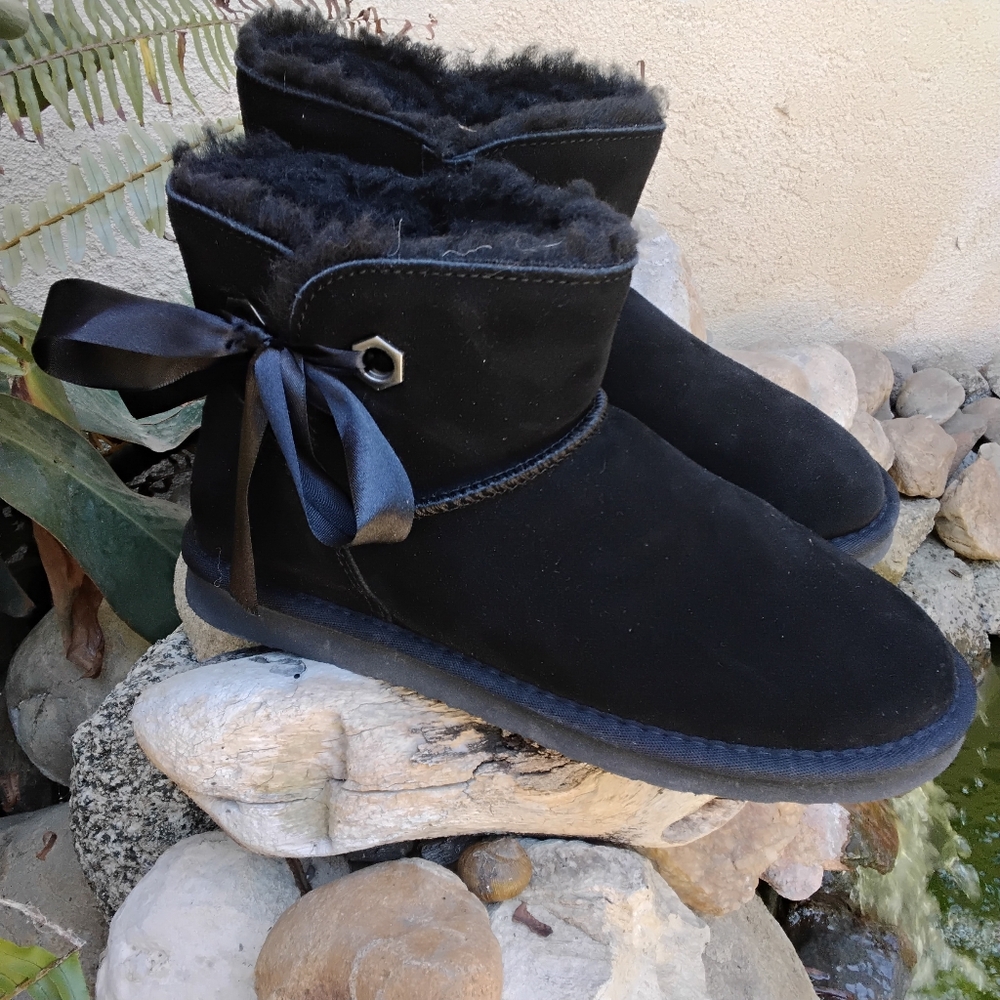 Black Suede Booties